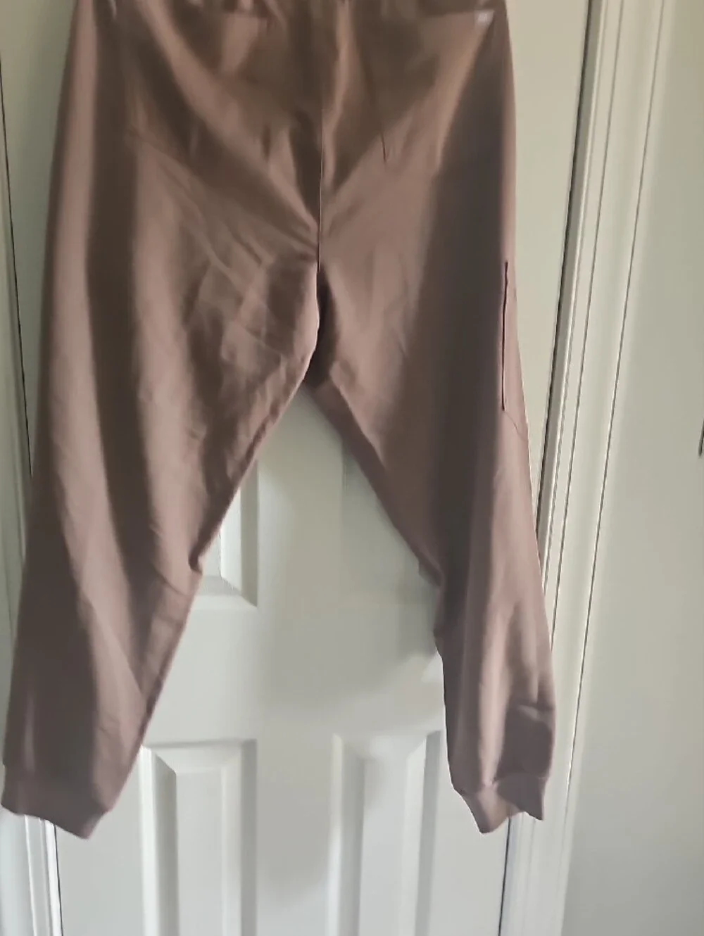 Figs Women's Brown Scrub Joggers with Pink Drawstring - Picture 7 of 7